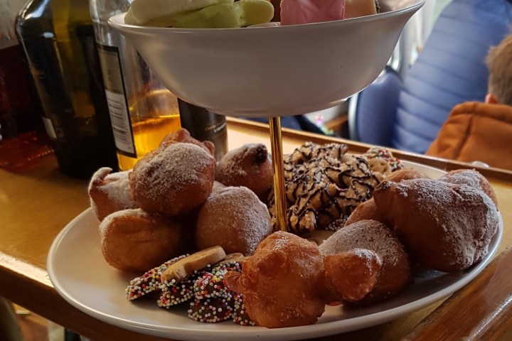 a bowl of food on a table