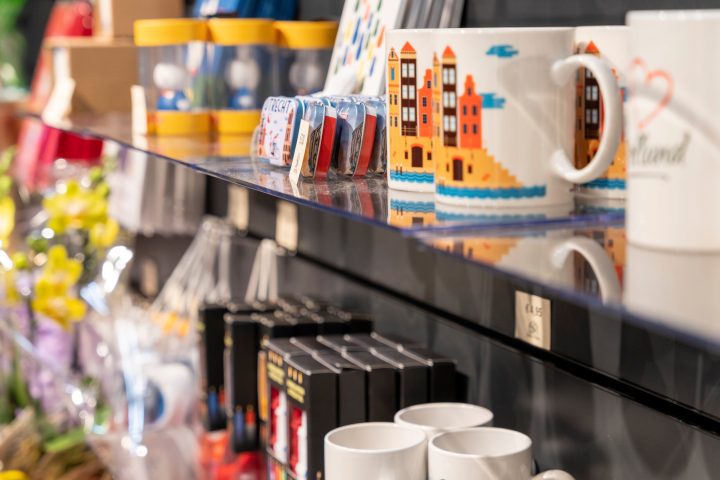 a store filled with lots of counter top space