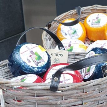 a basket full of luggage