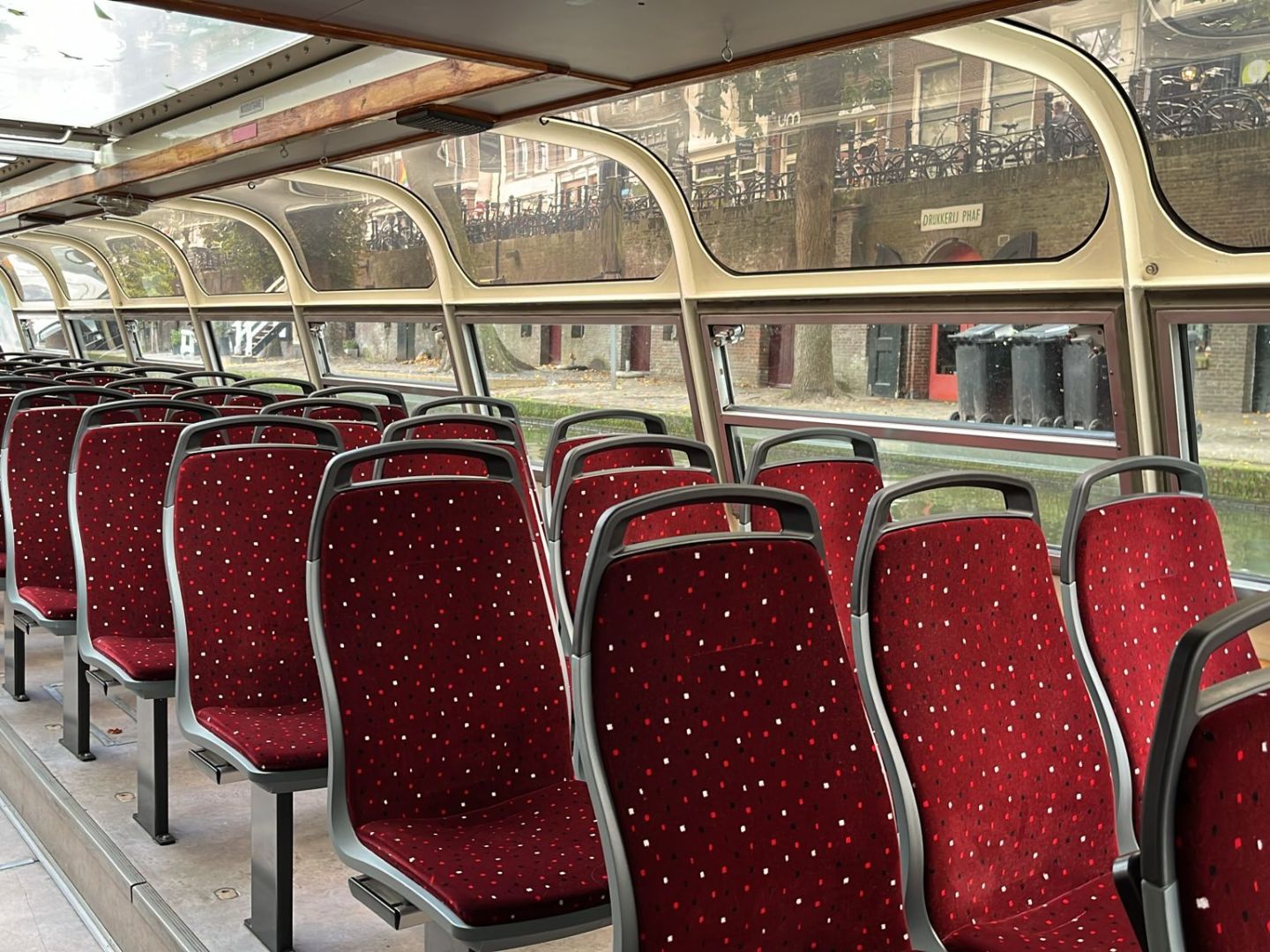 a train that is sitting on a chair