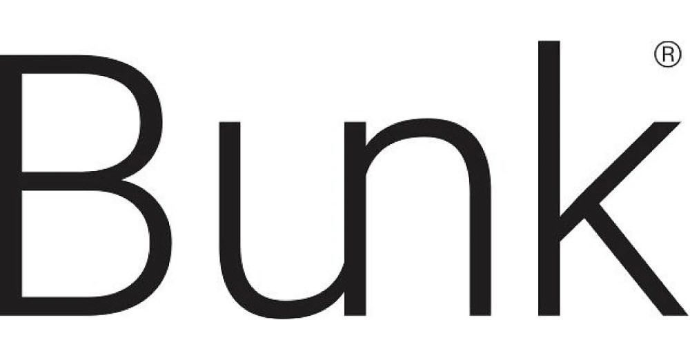The word 'Bunk' in black text on a white background.